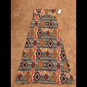Aztec Pattern Maxi Skirt